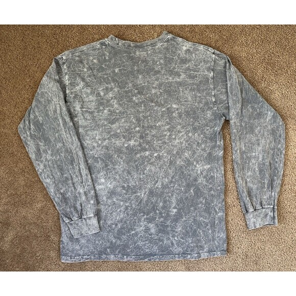 Smokey Bear Long Sleeve T-Shirt Men’s M Gray Acid Wash Official License Vintage - Picture 4 of 7